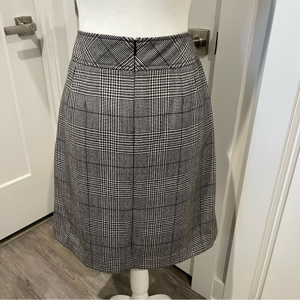 Loft Plaid Skirt Sz 6 - Picture 4 of 6